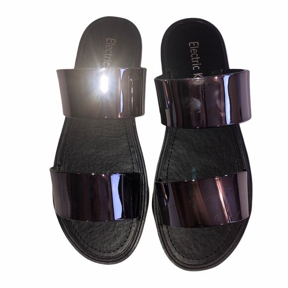 Electric Karma Grove Pewter Slides Sandals - Picture 5 of 15